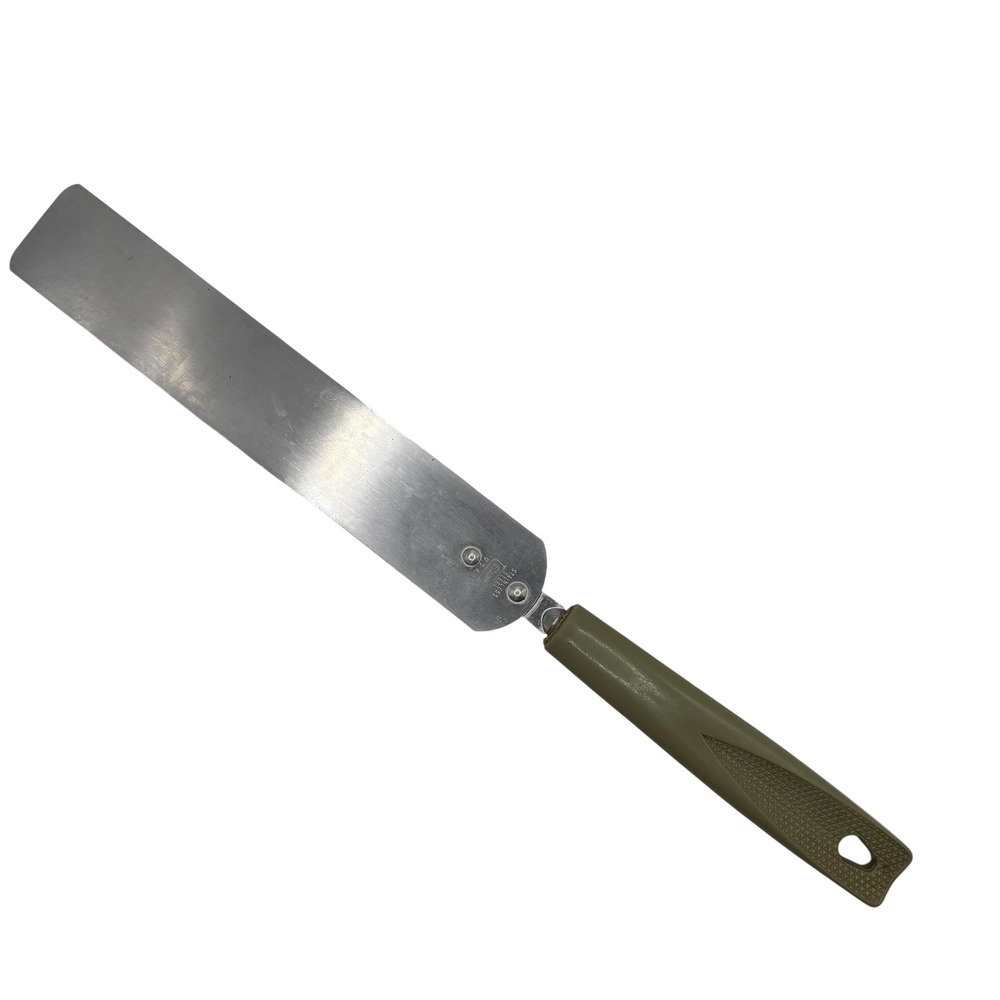 EKCO Stainless Steel Turner Spatula Olive Green Handle Kitchen Utensil